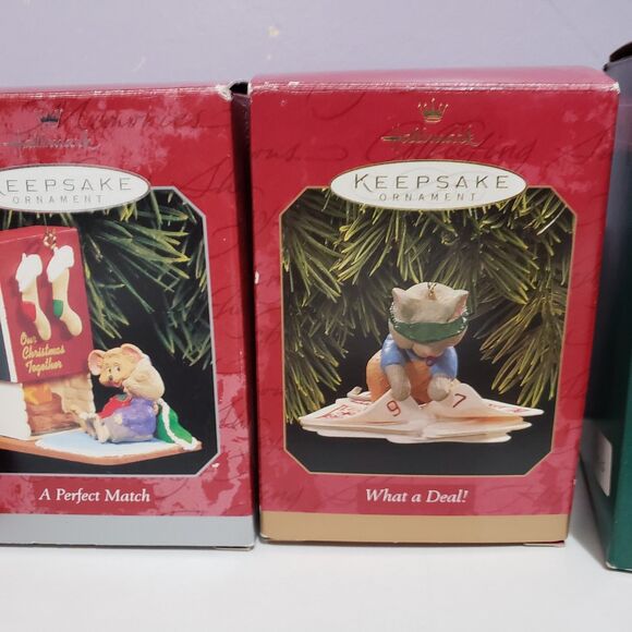 Hallmark Keepsake Christmas Tree Ornaments Lot Of 4 Assorted - Picture 4 of 9